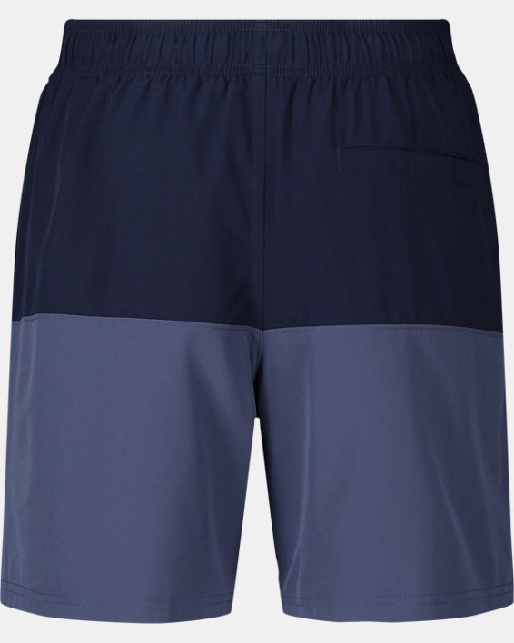 Men's UA Harbor Heritage Colorblock Volley Shorts, Blue, pdpMainDesktop image number 4